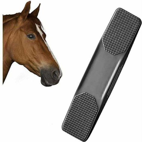 Cepillo de aseo para caballos GABRIELLE, cepillo de cerdas, peine de masaje para caballos, cepillo de masaje para caballos para eliminar el pelo seco y suelto de caballos y perros grandes.