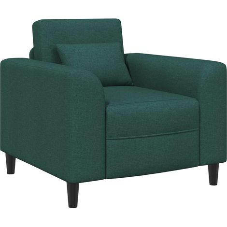 Sillón Verde oscuro Tela vidaXL (1/5)