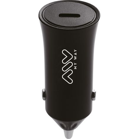 Myway Autoladegerät Typ C PD 20W Schwarz