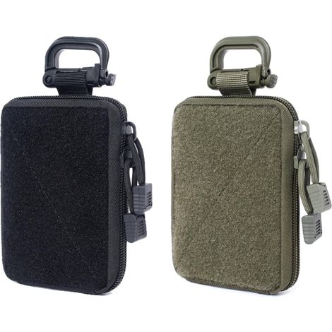 Sollbry 2 Pièces Mini Sac Tactique, Petit Sac De Rangement,Sac De Rangement Médical,Petit Sac À Outils Extérieur,Sac De Taille Suspendu pour Hommes (1/5)
