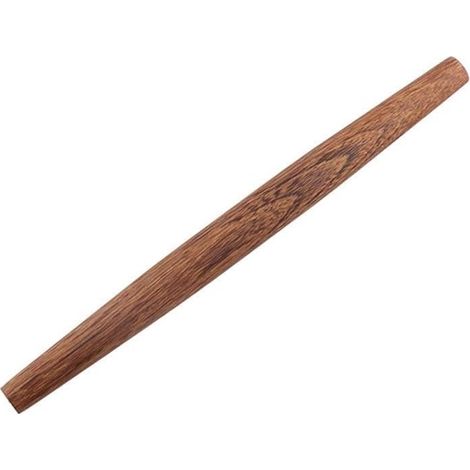 Rouleau à pâtisserie en bois massif, antidérapant, pour pâtisserie, pâte à pizza (30 cm) (1/5)