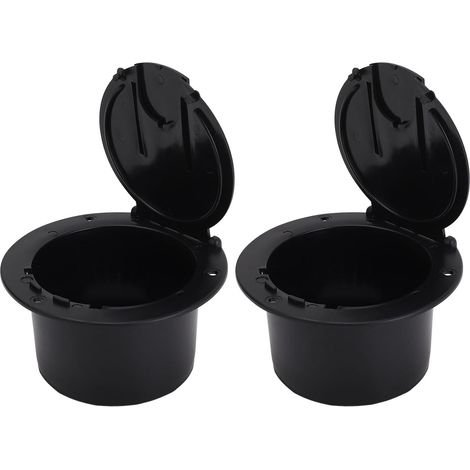 Trappe de Câble Ronde pour Camping-Car, Couvercle à Clipser, Charnières Robustes, Matériau stabilisé aux UV, Accepte Cordon jusqu'à 50 A, fabriqué en Amérique, Idéal pour (1/5)