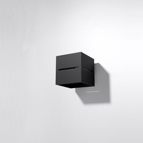 Appliques Lobo aluminium noir 1xG9 10cm Sollux (1/5)