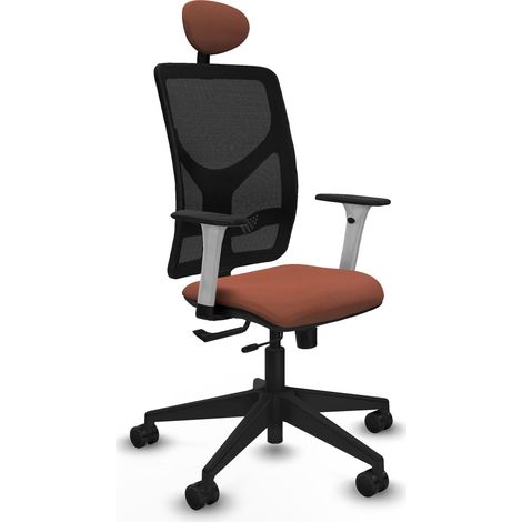 Sedia da ufficio piqueras y crespo Motilla nero bracci bianchi (1/2)