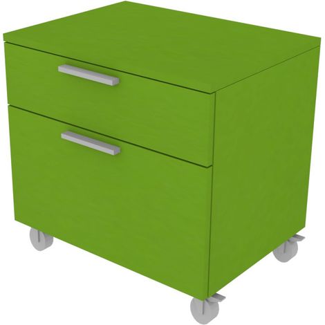 Cassettiera 2 cassetti - Design moderno e funzionale - Verde mela
