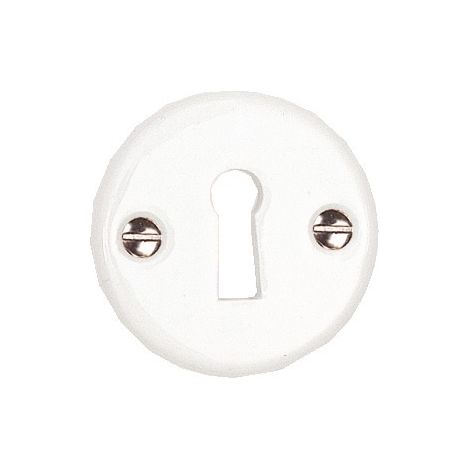 merigous Roseta de puerta blanca en porcelana (1/3)