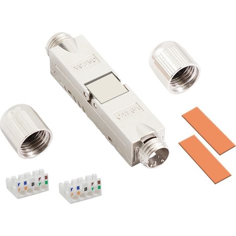 LOGILINK Connecteur de câble à installer sur site MP0073 CAT6A blindé (1/5)