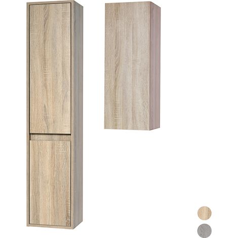 COLONNA BAGNO SOSPESA CONGRAZIA Rovere Beige cm 80x30x25 (1/4)