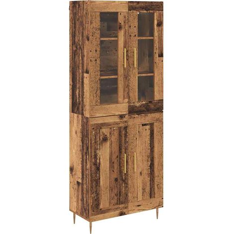 2 pcs Armoires Hauts de rangement - Armoires De Chambre Bois ancien Bois d'ingénierie fr6781 - Maison La Vie (1/5)