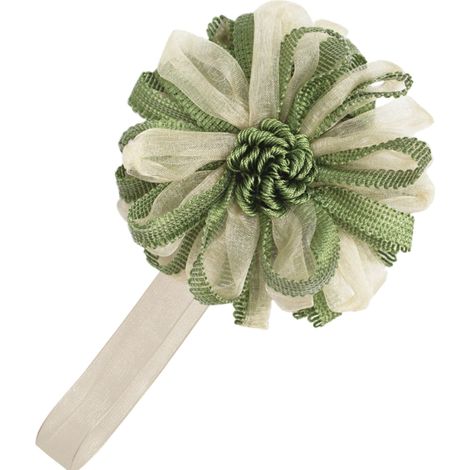 calamita fiore organza e nastro
