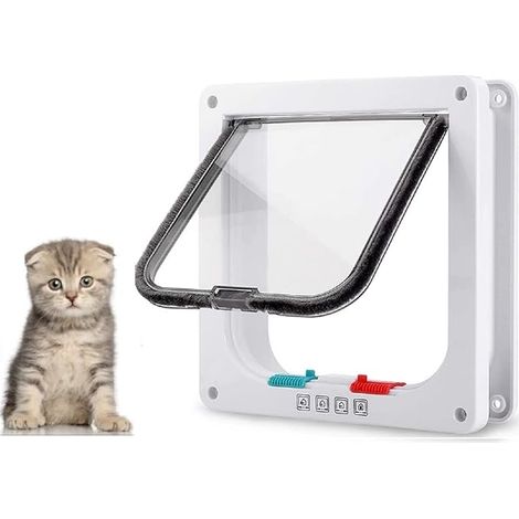 Cat Flap – White (190 mm x 200 mm) (1/3)