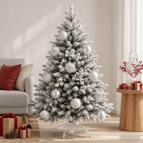 vidaXL Lot de boules de Noël XXL 3 pc Argenté Ø 25 cm Plastique (1/5)