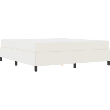 Estructura de cama Crema 180 x 200 cm Telas de pana vidaXL (1/5)