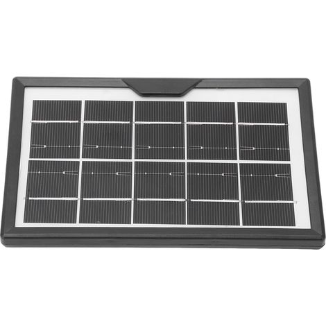 Mini panneau solaire en polysilicium à haut rendement de conversion, étanche, chargeur solaire USB 5 V 1,8 W (1/5)