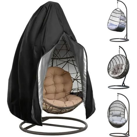Housse de protection étanche pour fauteuil suspendu : Swing Egg Chair Cover 210D Oxford Housse de protection pour fauteuil suspendu, housse de protection contre la poussière avec fermeture (1/5)