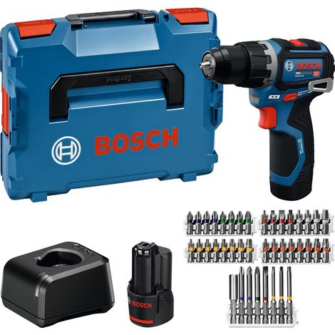Bosch Professional Bosch Akku-Schlagbohrschrauber GSB12V-32, incl. 2x Akku GBA 2 Ah, Ladegerät, Zubehör, L-BOXX (1/5)