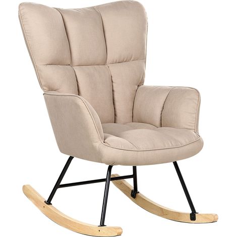 Schaukelsessel OULU Stoff Beige