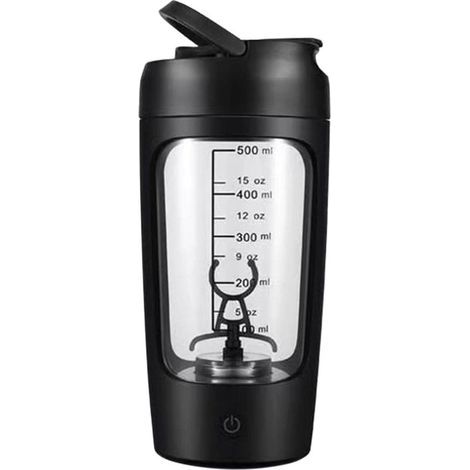 Shaker électrique à protéines avec gobelet de rangement. mixeur portable pour salle de sport