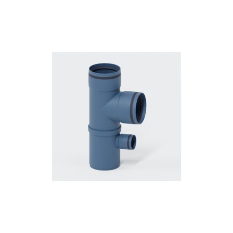 PoloPlast POLO KAL XS Doppelabzweig DN 110/110/50, 87,5 Grad, vertikal (1/3)