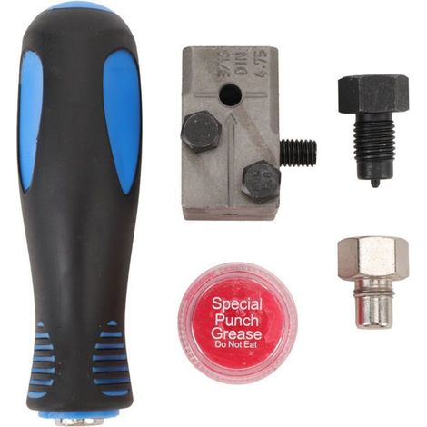 Kit d'outils pour évaser les conduites de frein, outil d'évasement double SAE 3/16", permet de réaliser des évasements simples et doubles à 45°. (1/4)