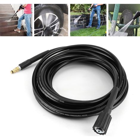 Hochdruckschlauch 40 MPa/5800 PSI für die Autowäsche, 6 m/19,7 ft Gummischlauch, kompatibel mit Kärcher K2, K3, K4 und K5