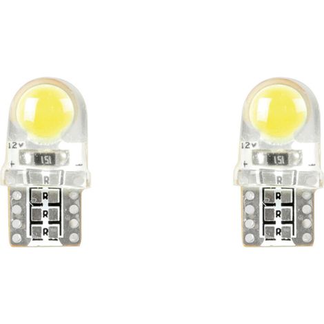 Coppia Lampadine Auto T10 Led Cob Luce Fredda interni auto 12V CA-02732 (1/5)