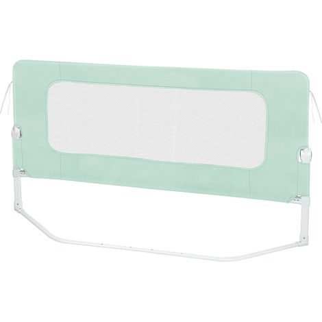 Barrière de lit 200cm, barrière de sécurité réglable en hauteur et pliable pour lits d'enfants et lits de parents (1/5)