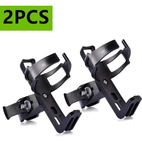 Lot de 2 porte-bidons de vélo ultra légers rotatifs à 360°, porte-gourde universel sans vis pour vélo, poussette et trottinette (1/5)