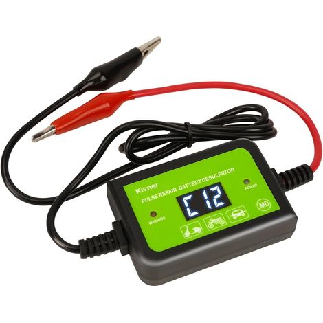 Désulfateur de Batterie 12V/24V/36V/48V Automatique - Régénérateur à Impulsions, Compatible Voiture/Moto/Solaire jusqu'à 200AH, Prolonge la Durée de Vie des Batteries KVN-BTF48-70 (1/5)