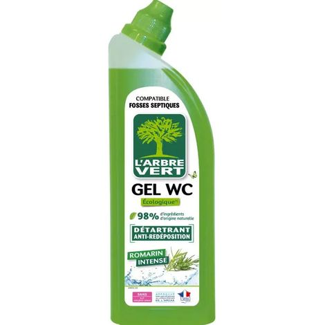 Gel desincrustante de romero para WC 750ml.