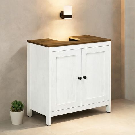 Meuble de salle de bain bianco en truciolare 60 x 30 x 60 cm (1/5)
