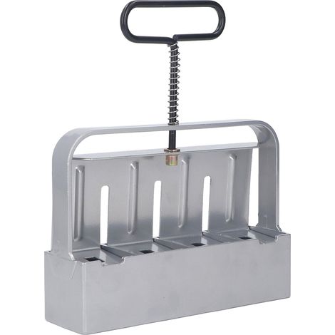 Kit presse-mottes manuel en acier argenté pour semis de légumes, outil de jardinage portable pour serre, lot de 2 moules à blocs de terre (1/5)