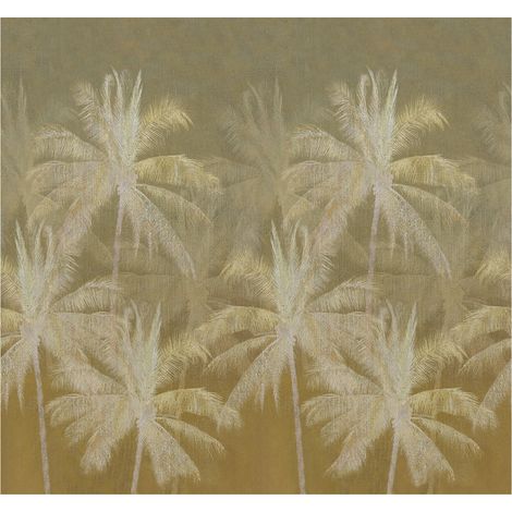 Fototapete Vintage Palm Ocker 280x300cm (1/5)