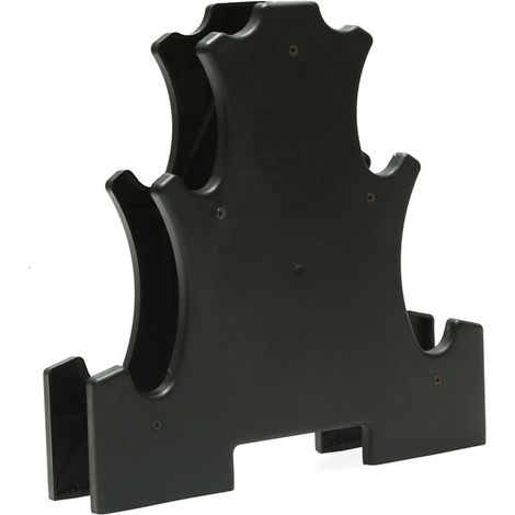 Lot de rangement haltères 3 niveaux, support PP petit, assemblage facile, accessoires fitness. (1/5)