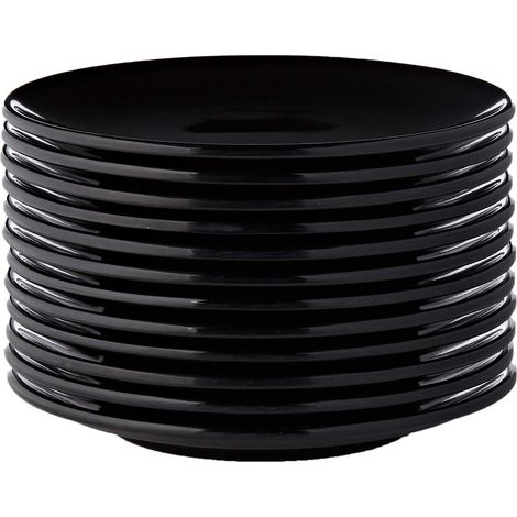 Assiette 15.3 Cm Noir Melanine (1/3)