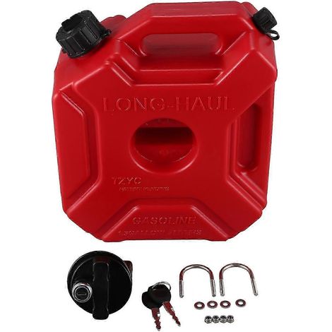 Convient aux réservoirs de carburant verrouillables de 5 L, bidons d'essence en plastique, supports de voiture, jerricans pour moto, bidons d'essence, réservoirs d'huile Contai-YI WU CHUN HUI (1/5)