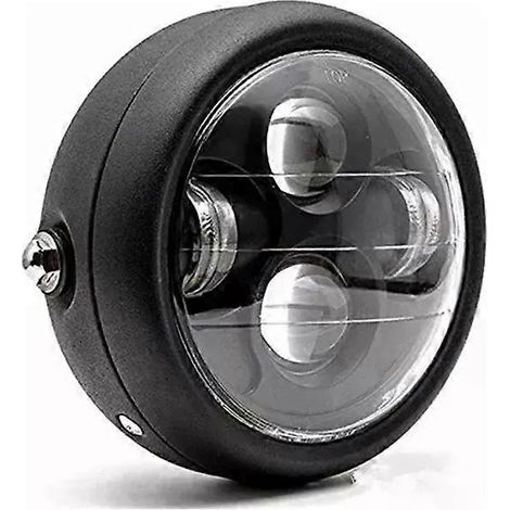 Moto Bobber Chopper Faros noire 65 à faisceau haut/bas (1/5)