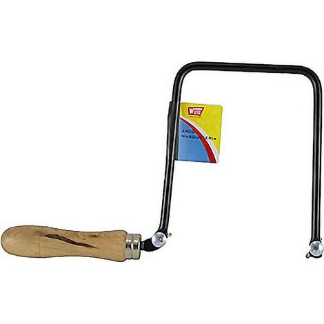 WUTO arco sierra marqueteria c13 ca , Arco de Sierra C13 CATamaño: 130 x 160 mmMango de maderaAjuste de la sierra con palomillasSierras no incluidas.