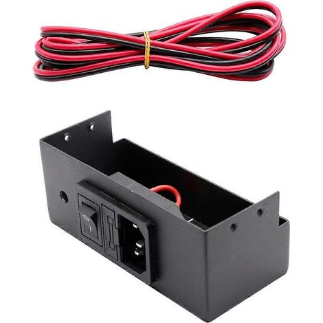 Amélioration pour imprimantes 3D Ender3 CR10 : Boîtier d’alimentation 220 V/110 V 12 V/24 V 360 W avec interrupteur, prise et fusible (1/5)