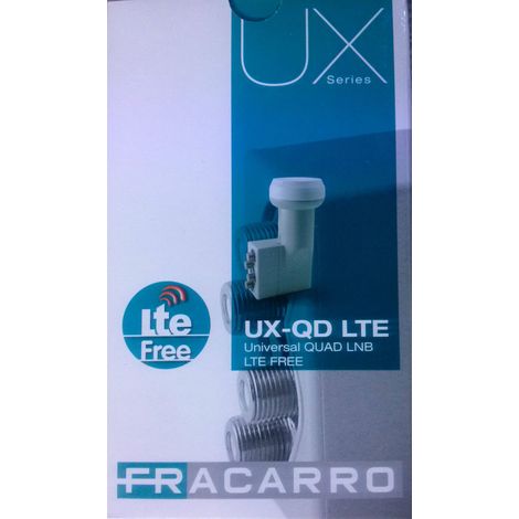 Lnb illuminatore occhio parabola 4 uscite full hd sky ux-qd fracarro lte free