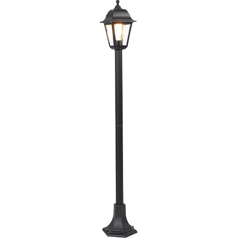 QAZQA Lanterna capital - Classico - Vetro,Plastico - Nero - Oblungo Max. 1 x Watt