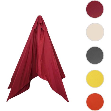 Housse de rechange pour parasol Florida, housse de rechange pour parasol, Ø 3m polyester 6 baleines