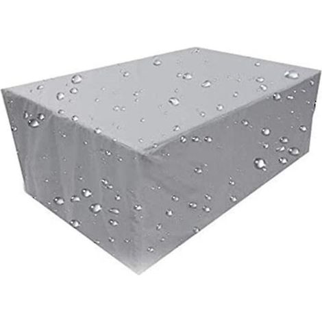 Housse de protection pour terrasse (40 tailles disponibles) - Housse de protection pour meubles de jardin - Housse de protection contre la pluie pour canapé et table basse (1/5)