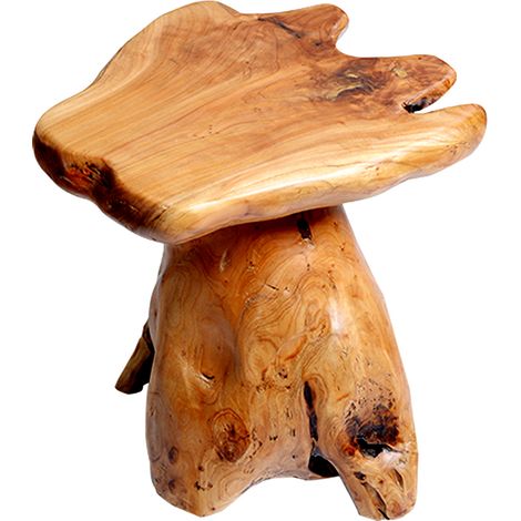 Naturholz-Tisch aus Tannenholz mit unregelmäßiger Form (1/5)