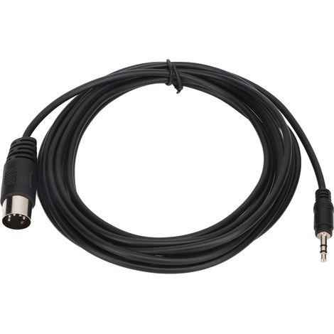 Câble Audio DIN 5 Broches Mâle vers 3.5mm Mâle, Haute Fidélité, Sans Enchevêtrement, 3m pour Équipement Sonore (1/5)