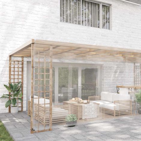 Maison Exclusive - Telone Trasparente con Occhielli 5x10 m in PVC