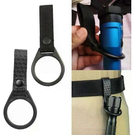 Anneau de ceinture coulissant pour lampe torche Maglite à pile C, compatible avec ceinture de service, gilet, sac à dos et outils de chasse. (1/4)