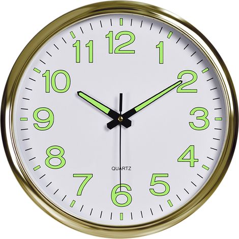 Horloge - Plaqué or blanc lumineux (1/5)