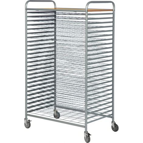 Kongamek Trockenwagen in grau 950x600x1640mm mit 25 Böden