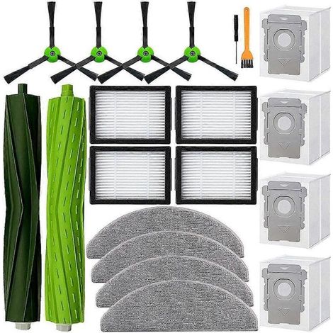Kit d'accessoires pour aspirateurs combinés I5+ et J5+ : brosse rotative, filtre, lingette de nettoyage, sac d'aspirateur, brosse latérale (1/5)